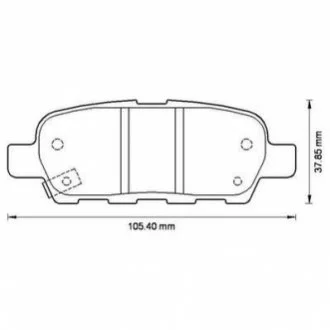 Колодки гальмівні дискові для Nissan, Infiniti, Renault Jurid 572501J фото товару