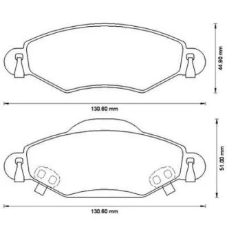 Колодки гальмівні дискові для Toyota Jurid 572510J фото товару