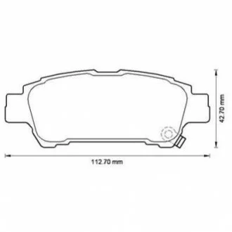 JURID TOYOTA Тормозные колодки задн. Avensis Verso 01-, Previa 00- для Jurid 572512J фото товару