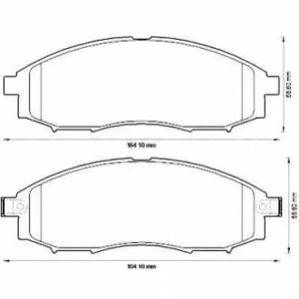 JURID NISSAN Тормозные колодки передн. Navara 02- для Jurid 572551J фото товару