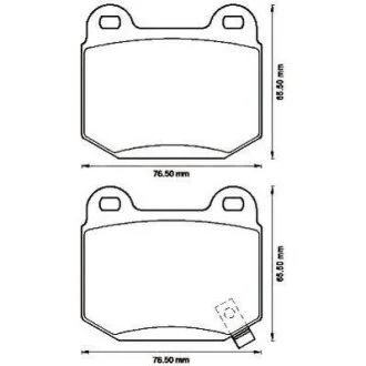 Колодки гальмівні дискові для Subaru Jurid 572558J фото товару