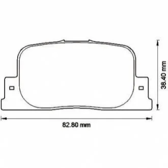 Колодки гальмівні дискові для Toyota, BYD, Lexus, Geely, Lifan Jurid 572559J фото товару