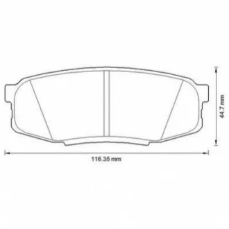 Гальмівні колодки зад. Toyota Land Cruiser 08- (advics) для Jurid 572597J фото товару