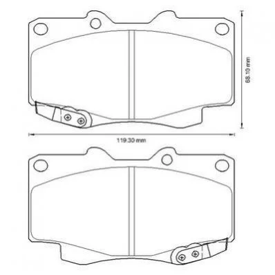 <strong>Гальмівні колодки пер. Hilux 04- (Sumitomo) Jurid 572625J (фото 1)</strong>