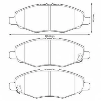 JURID TOYOTA Тормозные колодки передн.Hilux III 05- для Jurid 572641J фото товару
