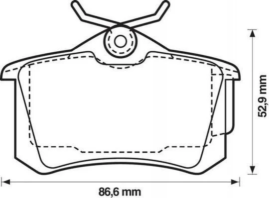 <strong>Гальмівні колодки зад. Golf III/IV/Passat/Audi A4/A6 (Lucas) Jurid 573005J (фото 1)</strong>
