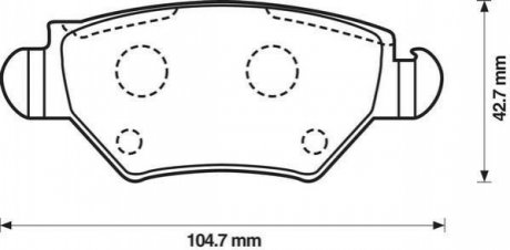 OPEL Колодки тормозные задние ASTRA 1.2-2.0 98- Jurid 573010J