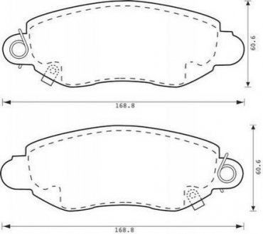 FORD Тормозные колодки передние TRANSIT 00- Jurid 573015J