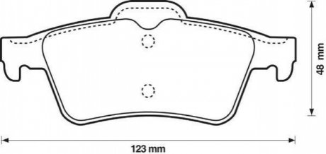 Колодки тормозные задние VECTRA 02- Jurid 573018J (фото 1)