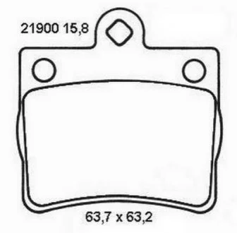 JURID DB Тормозные колодки задн.W124/202 1.8/2.0/2.2 92- для Jurid 573053J фото товару