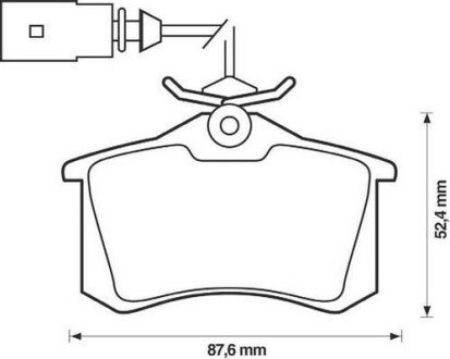 FORD гальмівні колодки задні Galaxy, VW Sharan, SEAT Jurid 573065J фото товару