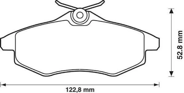 <strong>Колодки гальмівні дискові Jurid 573083J (фото 1)</strong>