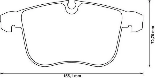 <strong>Колодки гальмівні дискові Jurid 573090J (фото 1)</strong>