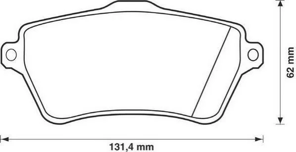<strong>JURID LANDROVER Тормозные колодки передние Freelander 00- Jurid 573102JC (фото 1)</strong>