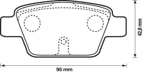 JURID FIAT Тормозные колодки задние STILO, BRAVO 1.2 16V-2.4 20V 01- для Alfa Romeo, Lancia, Fiat Jurid 573105J фото товару