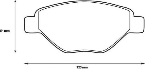 <strong>JURID RENAULT Гальмівні колодки передні Megane II 1.4 16V 02- Jurid 573123J (фото 1)</strong>
