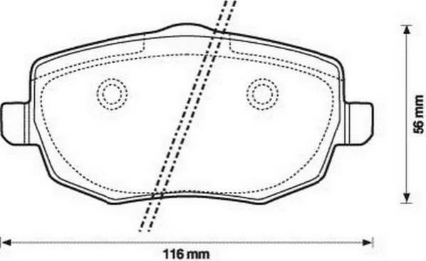 <strong>JURID FIAT Тормозные колодки передн. LANCIA YPSILON 1.2-1.4 03 Jurid 573144J (фото 1)</strong>