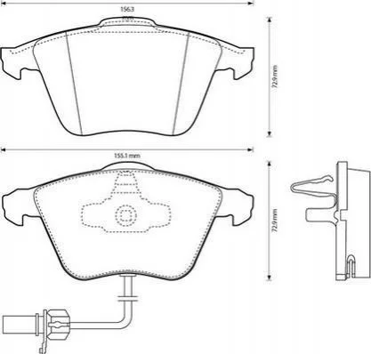 <strong>JURID Тормозные колодки перед. AUDI A6/S6 2,5-4,2 99- (с датч.) Jurid 573145JC (фото 1)</strong>