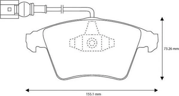 <strong>Колодки гальмівні дискові Jurid 573159J (фото 1)</strong>
