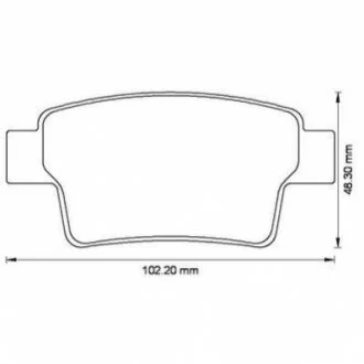 Гальмівні колодки зад. Citroen C4 Picasso 06- (Bosch) для Jurid 573194J фото товару