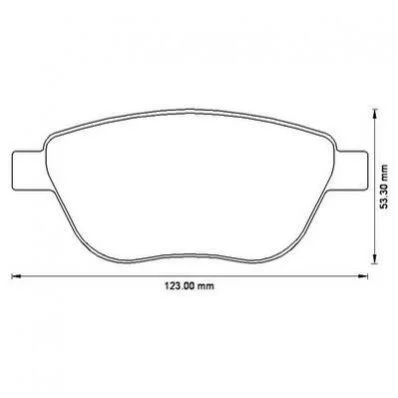 <strong>Гальмівні колодки пер. Corsa 09-14 (BOSCH) Jurid 573204J (фото 1)</strong>