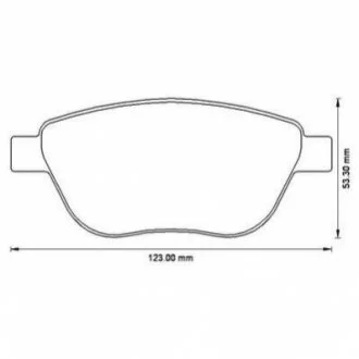 Гальмівні колодки пер. Corsa 09-14 (BOSCH) для Jurid 573204J фото товару