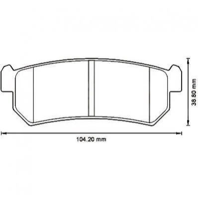 <strong>Колодка гальм. CHEVROLET LACETTI -07 задн. (вир-во) Jurid 573216J (фото 1)</strong>