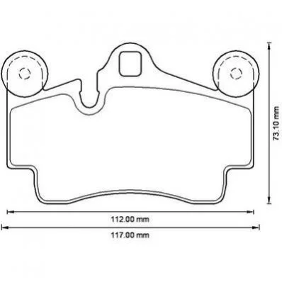 <strong>Гальмівні колодки зад. Audi Q7/Touareg/Cayenne (Brembo) Jurid 573227J (фото 1)</strong>