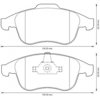 <strong>JURID RENAULT Тормозные колодки передн.Laguna 08- Jurid 573273J (фото 1)</strong>