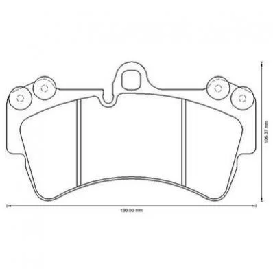 <strong>Гальмівні колодки пер. Audi Q7/Touareg/Cayenne (Brembo) Jurid 573282J (фото 1)</strong>