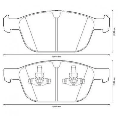 <strong>JURID VOLVO Тормозные колодки передн. XC60 08- Jurid 573293J (фото 1)</strong>