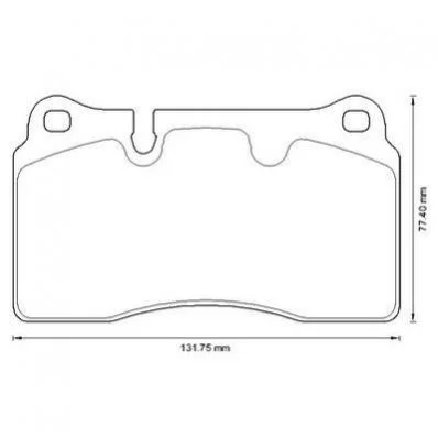 <strong>Гальмівні колодки пер. VW Touareg 02- (brembo) Jurid 573296J (фото 1)</strong>