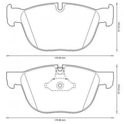 <strong>Гальмівні колодки пер. BMW X5/X6 07- (ATE) Jurid 573300J (фото 1)</strong>