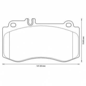 Колодки гальмівні дискові для Mercedes Jurid 573344J фото товару