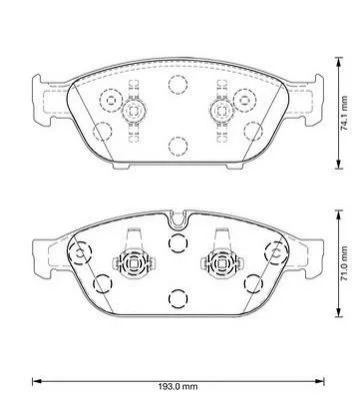 <strong>Гальмівні колодки пер. Audi A6/A8 10- (ATE) Jurid 573381J (фото 1)</strong>