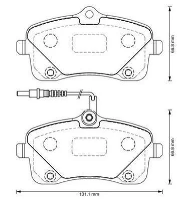 <strong>JURID PEUGEOT Тормозные колодки передние 407 Jurid 573382J (фото 1)</strong>