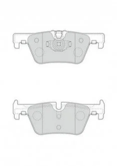 Гальмівні колодки зад. BMW 1 (F20)/3 (F30/F31/F80) 11-19 (Bosch) для Jurid 573401J фото товару
