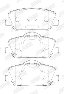 Колодки гальмівні дискові Jurid 573407J фото товара