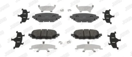 Колодки гальмівні дискові для Mazda, Fiat, Abarth Jurid 573677J фото товару