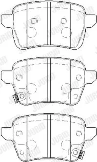 Колодки гальмівні дискові для Fiat Jurid 573689J фото товару