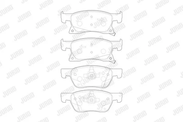 <strong>JURID OPEL Колодки гальмівні перед. Astra K Jurid 573701J (фото 1)</strong>