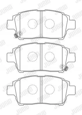 <strong>JURID TOYOTA Тормозные колодки передн.Corolla 04- Jurid 573737J (фото 1)</strong>