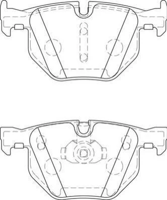 <strong>JURID Тормозные колодки задн. BMW E90 E60 E70 2,0-3,0 Jurid 573744J (фото 1)</strong>