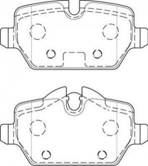 BMW Гальмівні колодки задн.E87 (1-serie), E90(3-serie) Jurid 573755J фото товара