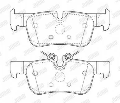 Гальмівні колодки зад. BMW 1 (F40) 19-/i3 (I01) 13-/X1 (F48) 14- (ATE) для Jurid 573767J фото товару
