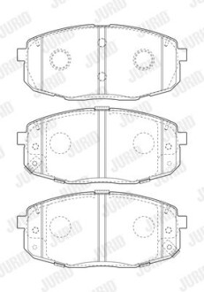 Колодки гальмівні дискові Jurid 573813J фото товара