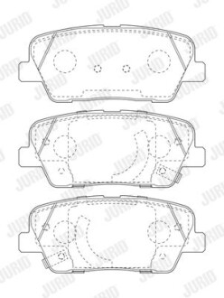 Колодки гальмівні дискові Jurid 573823J фото товара