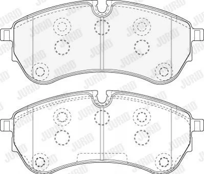 <strong>Гальмівні колодки пер. Crafter 16- (CBI) Jurid 573831J (фото 1)</strong>
