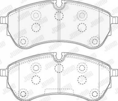 Гальмівні колодки пер. Crafter 16- (CBI) для Jurid 573831J фото товару