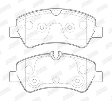 Колодки гальмівні дискові Jurid 573835J фото товара